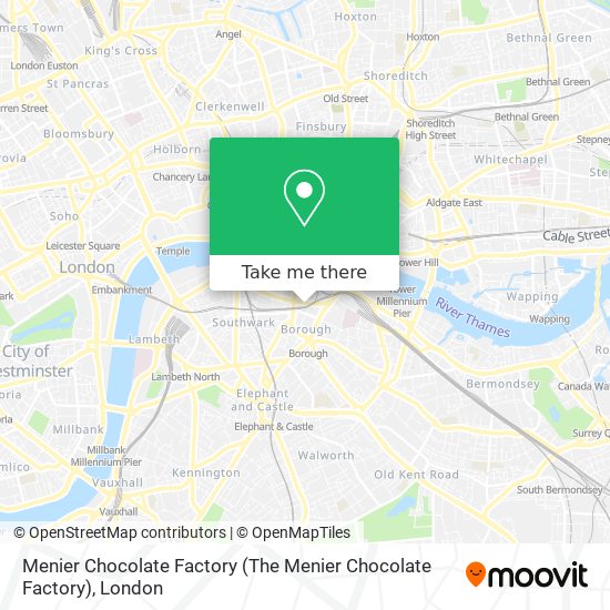 Menier Chocolate Factory map