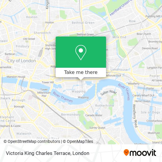 Victoria King Charles Terrace map