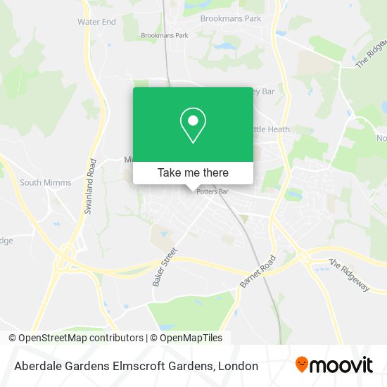 Aberdale Gardens Elmscroft Gardens map