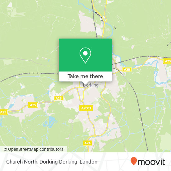 Church North, Dorking Dorking map