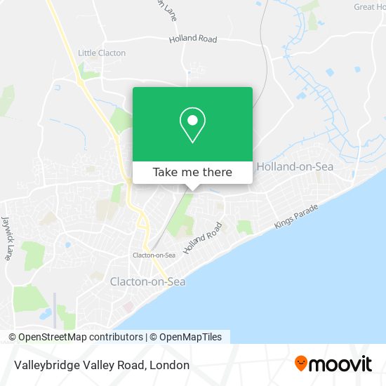Valleybridge Valley Road map