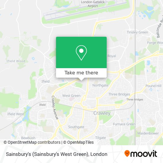 Sainsbury's (Sainsbury's West Green) map
