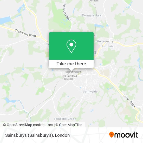 Sainsburys (Sainsbury's) map