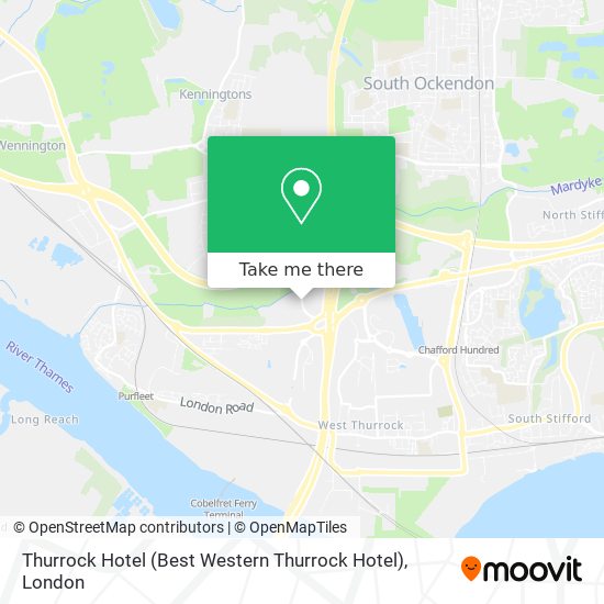 Thurrock Hotel (Best Western Thurrock Hotel) map