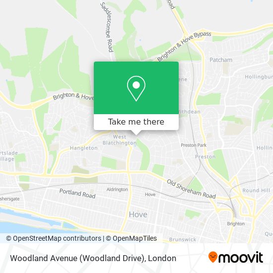 Woodland Avenue (Woodland Drive) map
