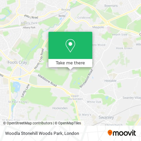 Woodla Stonehill Woods Park map