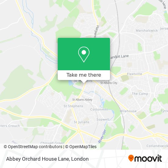 Abbey Orchard House Lane map