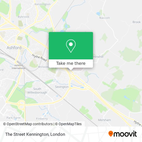 The Street Kennington map