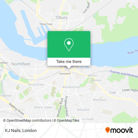 KJ Nails map