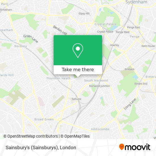 Sainsbury's (Sainsburys) map