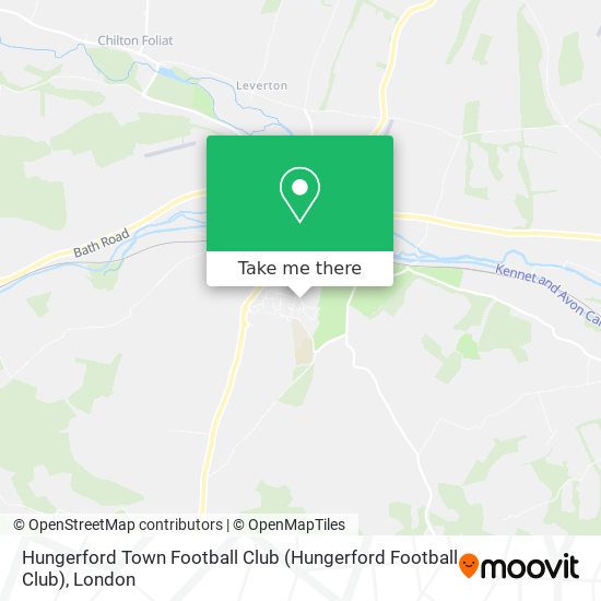 Hungerford Town Football Club map