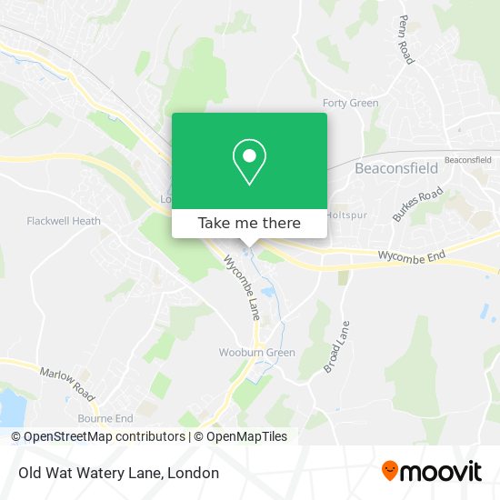 Old Wat Watery Lane map