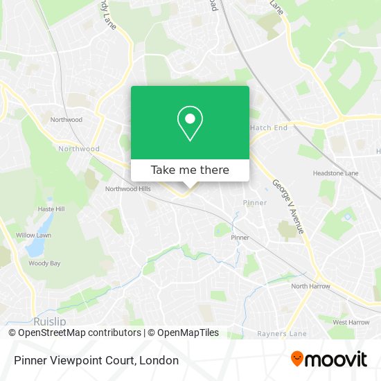 Pinner Viewpoint Court map