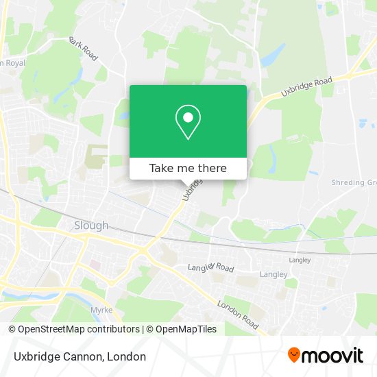 Uxbridge Cannon map