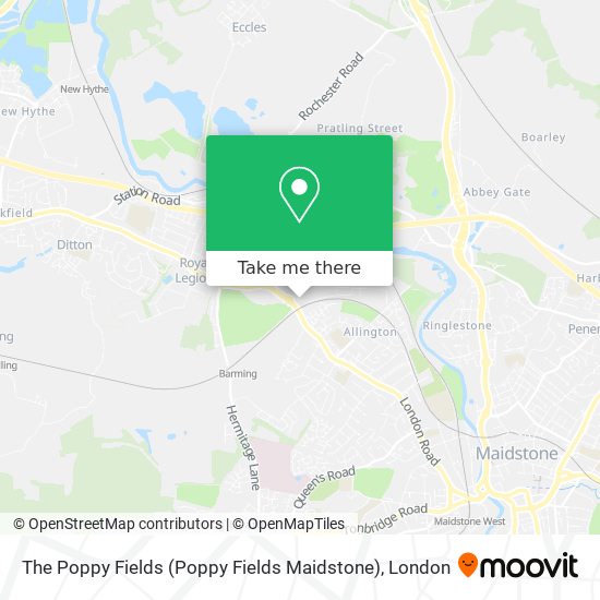 The Poppy Fields (Poppy Fields Maidstone) map