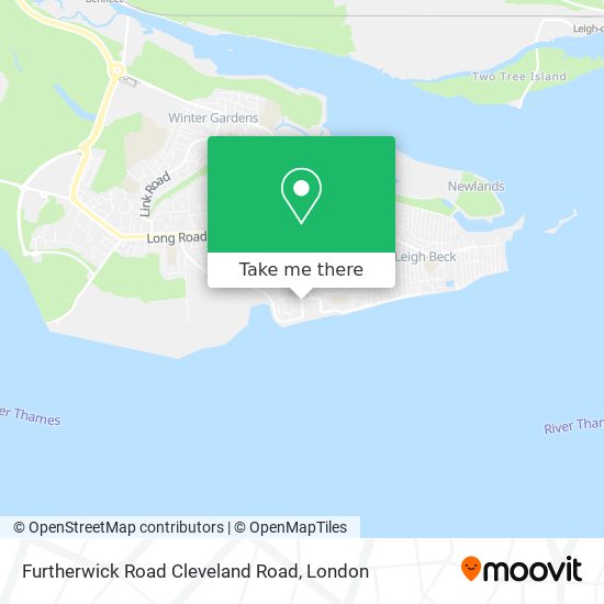 Furtherwick Road Cleveland Road map