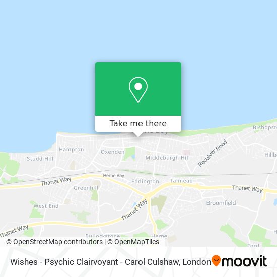 Wishes - Psychic Clairvoyant - Carol Culshaw map