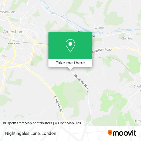 Nightingales Lane map