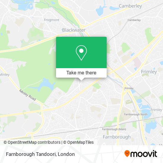 Farnborough Tandoori map