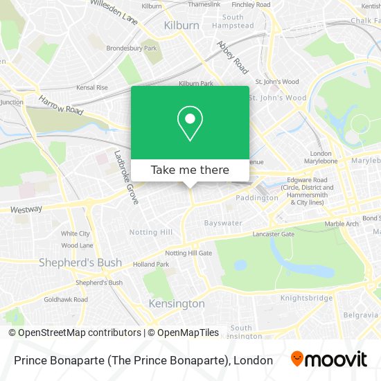 Prince Bonaparte (The Prince Bonaparte) map