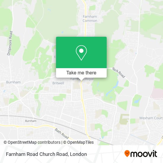 Farnham Road Church Road map