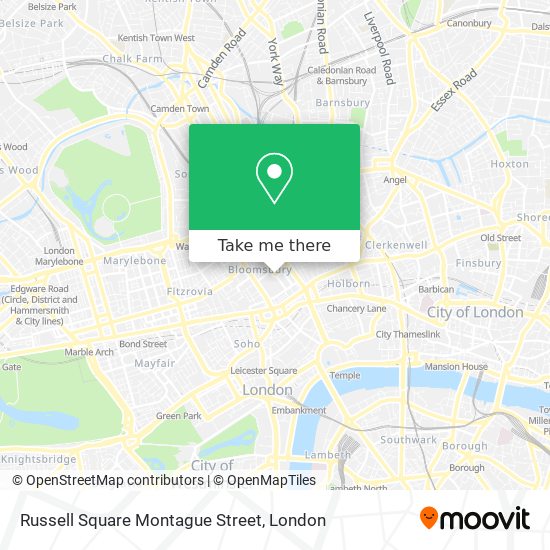 Russell Square Montague Street map