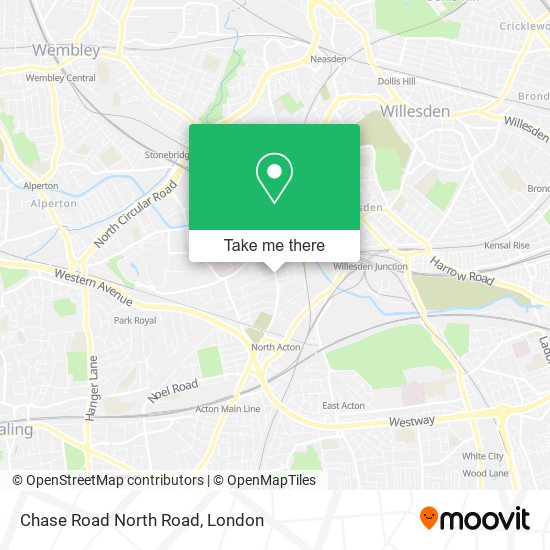 Chase Road North Road map
