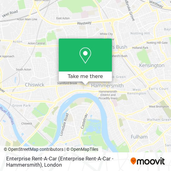 Enterprise Rent-A-Car map