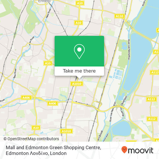 Mall and Edmonton Green Shopping Centre, Edmonton Λονδίνο map