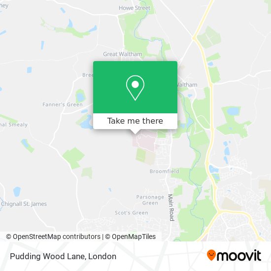 Pudding Wood Lane map