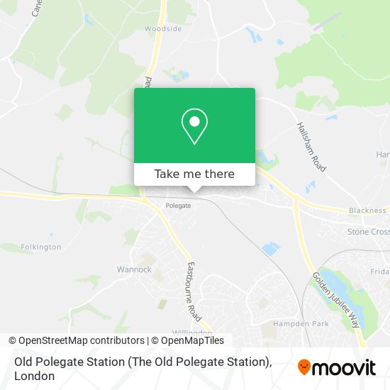 Old Polegate Station map