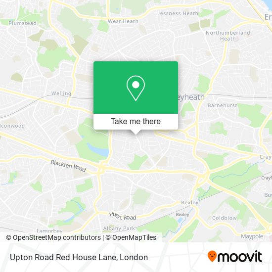 Upton Road Red House Lane map