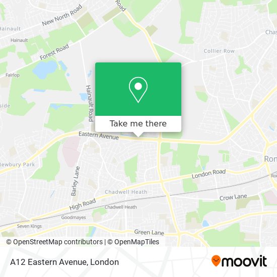 A12 Eastern Avenue map