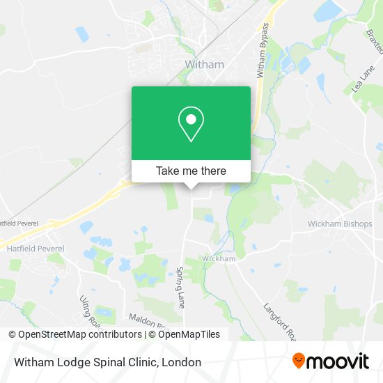 Witham Lodge Spinal Clinic map