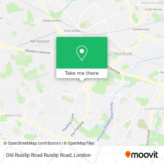 Old Ruislip Road Ruislip Road map