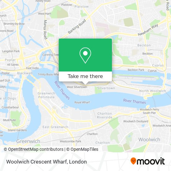 Woolwich Crescent Wharf map