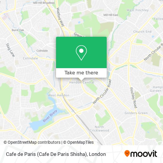 Cafe de Paris (Cafe De Paris Shisha) map