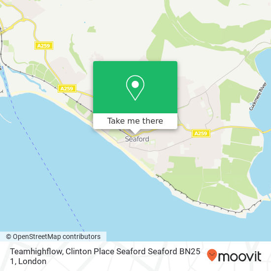 Teamhighflow, Clinton Place Seaford Seaford BN25 1 map