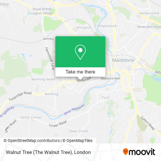 Walnut Tree (The Walnut Tree) map