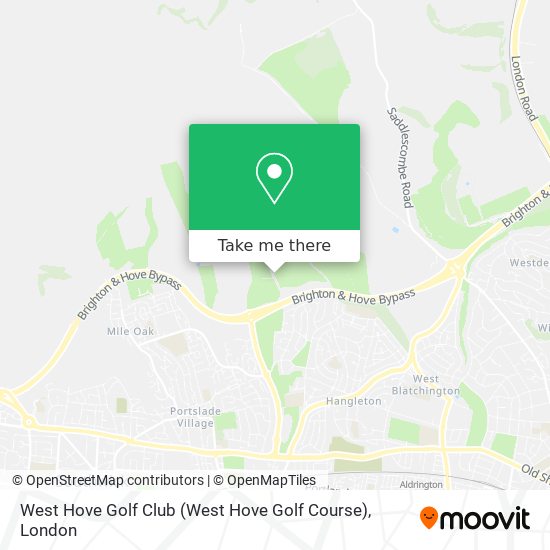 West Hove Golf Club map