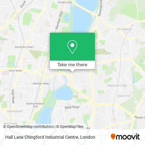 Hall Lane Chingford Industrial Centre map