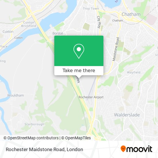 Rochester Maidstone Road map