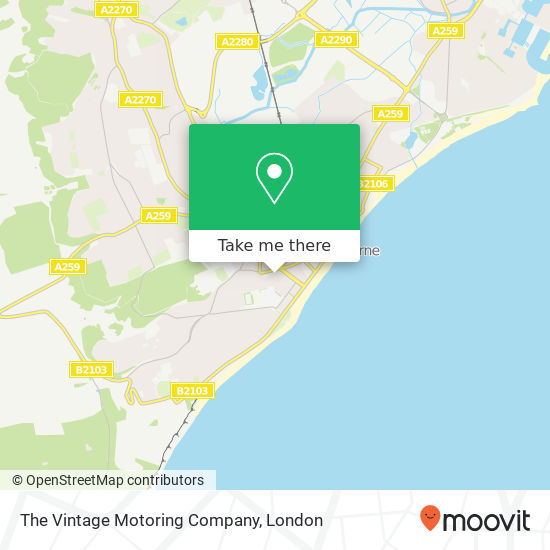 The Vintage Motoring Company map