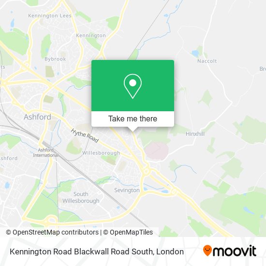 Kennington Road Blackwall Road South map