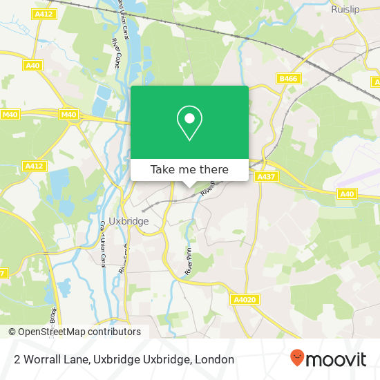 2 Worrall Lane, Uxbridge Uxbridge map