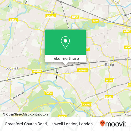 Greenford Church Road, Hanwell London map