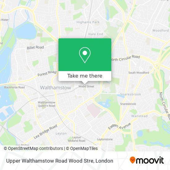 Upper Walthamstow Road Wood Stre map