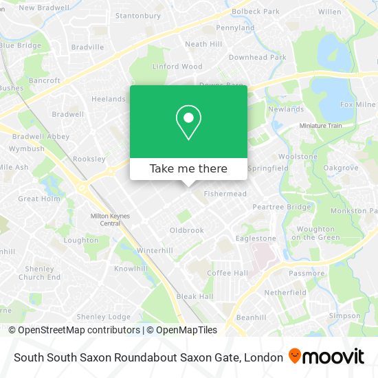 South South Saxon Roundabout Saxon Gate map