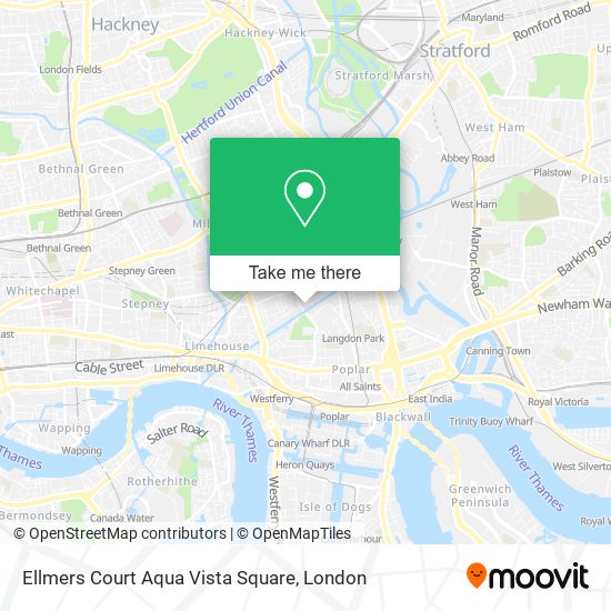 Ellmers Court Aqua Vista Square map