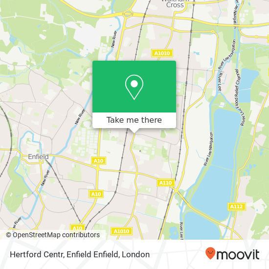 Hertford Centr, Enfield Enfield map